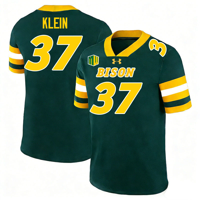North Dakota State Bison #37 Drew Klein College Football Jerseys,Uniforms-Green